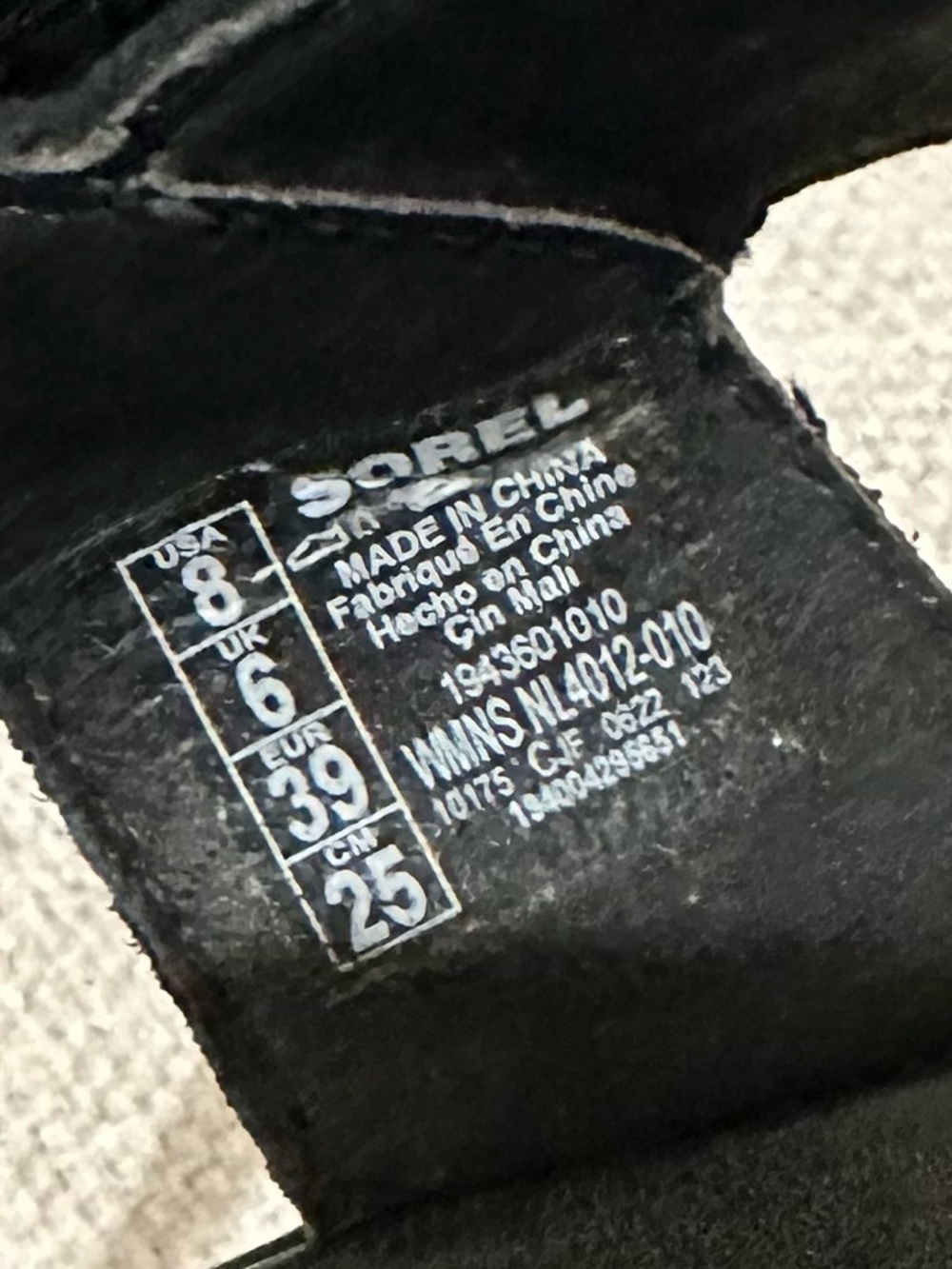 Sorel size 8 “Cameron” flatform sandal with black and natural base - Picture 11 of 11